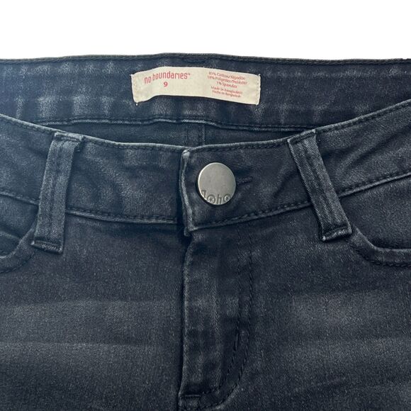 No Boundaries Black Skinny Jeans Size 9 - Picture 6 of 6